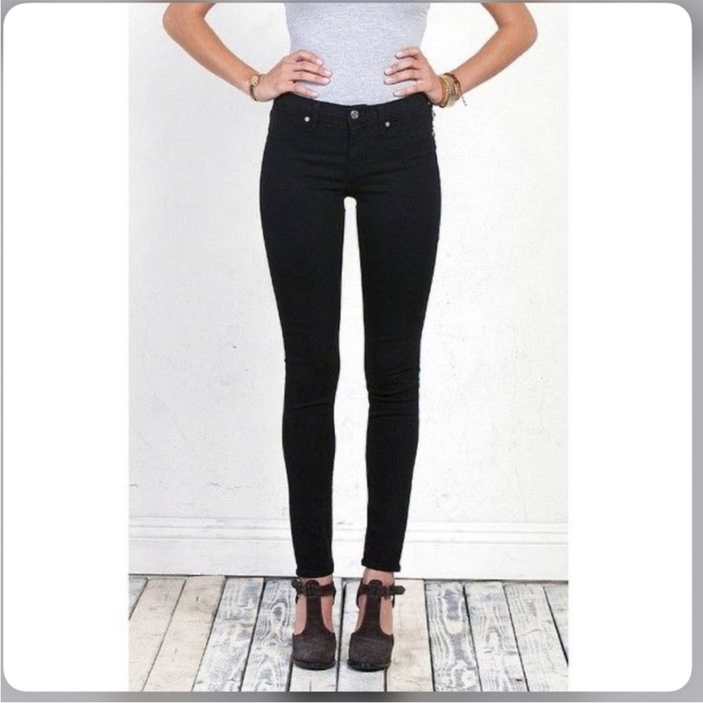 Henry & Belle Lila Super Skinny Black/Beown Jeans Sz 26